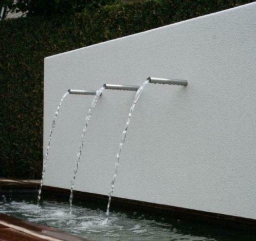 waterval inox 3 pijpen van 15 cm lang / 93 cm breed, Jardin & Terrasse, Accessoires pour étangs, Neuf, Autres types, Envoi