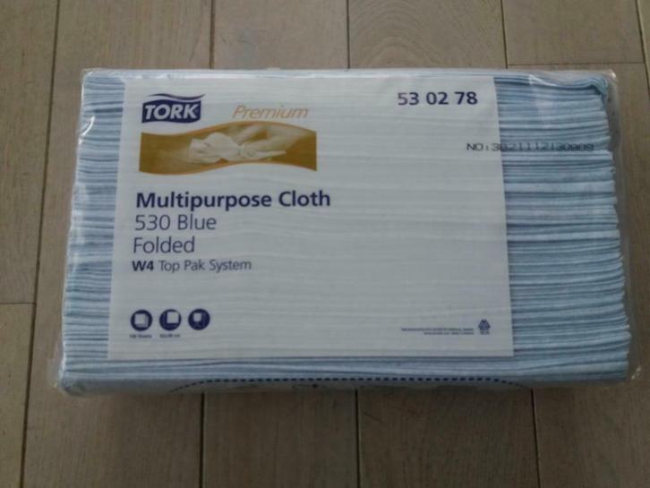 Tork multipurpose cloth 530 blue folded W4 top pak sytem W4, Huis en Inrichting, Keuken | Keukenbenodigdheden, Nieuw, Ophalen of Verzenden