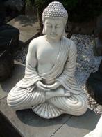 statue d un bouddha en pierre pat blanc , nouveau !, Tuin en Terras, Waterpartijen en Fonteinen, Nieuw, Ophalen of Verzenden, Graniet