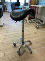 kappersfiets kapper kapsalon taboeret wieltjes zwart kapster, Ophalen of Verzenden, Nieuw