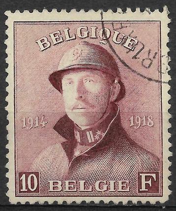 POSTZEGELS BELGIË- ALBERT I MET HELM- nr. 178 (ZEER MOOI)., Timbres & Monnaies, Oblitéré, Enlèvement ou Envoi, Affranchi, Maison royale