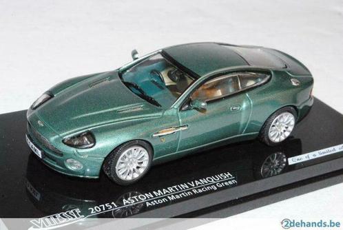 1:43 Vitesse Aston Martin Vanquish metallic green, Hobby en Vrije tijd, Modelbouw | Auto's en Voertuigen, Nieuw, Auto, Ophalen of Verzenden