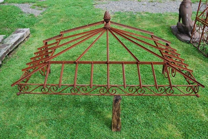 Marquise en fer forgé plein(modèle coins à angle droit), Doe-het-zelf en Bouw, Overige Doe-Het-Zelf en Bouw, Zo goed als nieuw