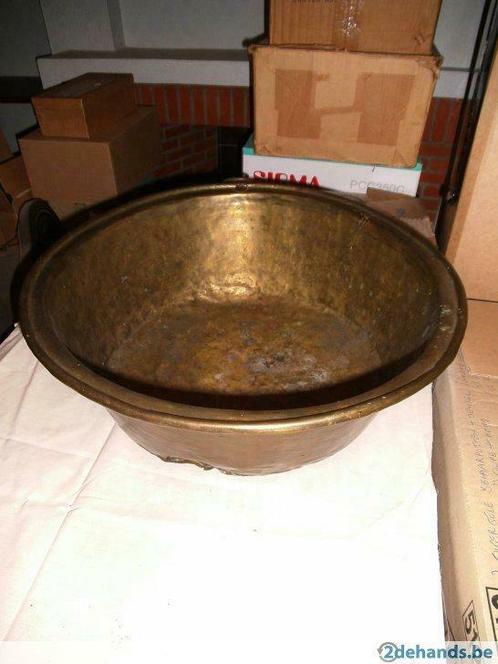 Grand bol en cuivre antique/vintage (DS299-e), Antiquités & Art, Antiquités | Bronze & Cuivre, Cuivre, Enlèvement ou Envoi