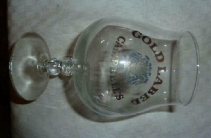 #M bier glas GOLD LABEL CAMPBELL 'S Brouwerij Artois Leuven, Verzamelen, Glas en Drinkglazen, Nieuw, Bierglas, Ophalen of Verzenden