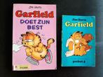 Garfield: doet zijn best & pocket 4, Boeken, Stripverhalen, Gelezen, Ophalen of Verzenden, Meerdere stripboeken