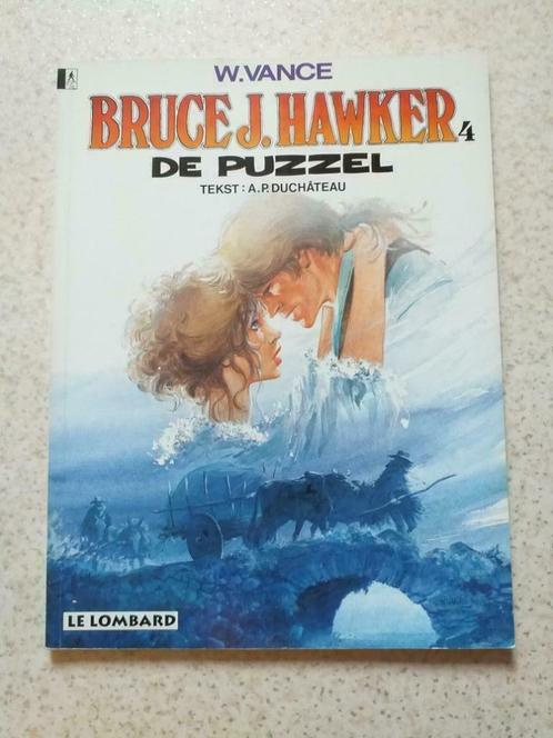 BRUCE J. HAWKER  4 " DE PUZZEL", Boeken, Stripverhalen, Zo goed als nieuw, Eén stripboek, Ophalen of Verzenden