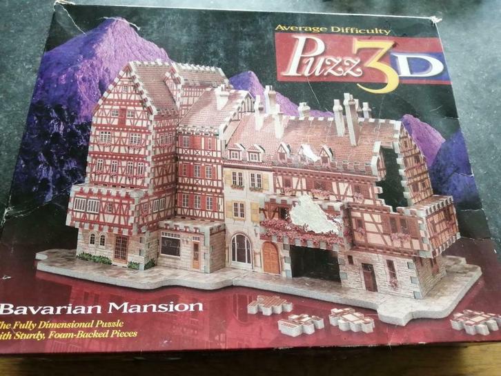 3D-puzzel Bavarian Mansion van Puzz3D, Hobby & Loisirs créatifs, Sport cérébral & Puzzles, Utilisé, Rubik's Cube ou Puzzle 3D