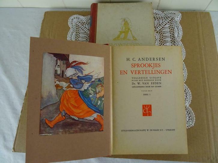 Sprookjesboek HC Andersen Sprookjes en vertellingen 1+2 1950, Boeken, Sprookjes en Fabels, Zo goed als nieuw, Ophalen of Verzenden