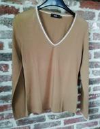 Chemise à manches longues vintage camel à col en V, Vêtements | Femmes, Neuf, Enlèvement ou Envoi, Taille 36 (S), Brun