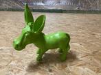 Ezeltje lime groen steen ongeveer 30 cm breed, 25 cm hoog, Ophalen of Verzenden, Gebruikt