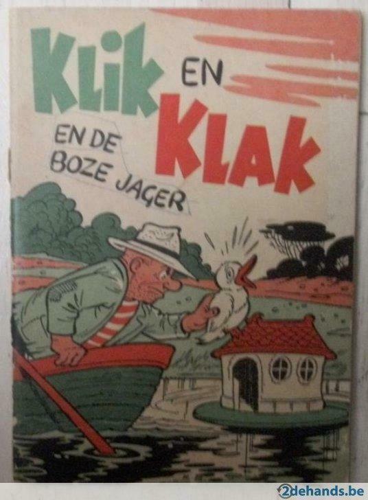 Klik en Klak en de boze jager, Antiek en Kunst, Antiek | Boeken en Manuscripten, Ophalen of Verzenden