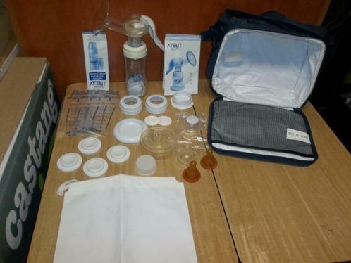 avent borstvoedingset met koeltas en allerlei, Kinderen en Baby's, Babyvoeding en Toebehoren, Gebruikt, Borstkolf, Ophalen of Verzenden