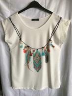 T-shirt Julie Mode Mt M, Kleding | Dames, Maat 38/40 (M), Julie Mode, Beige, Ophalen of Verzenden