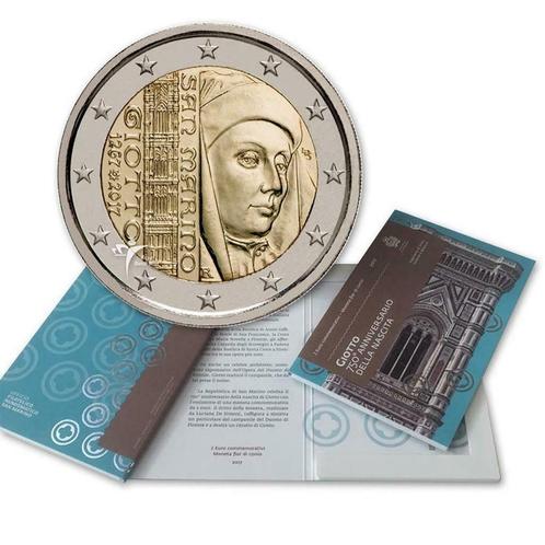 2 euro San Marino 2017 - Giotto (BU), Postzegels en Munten, Munten | Europa | Euromunten, Losse munt, 2 euro, San Marino, Ophalen of Verzenden