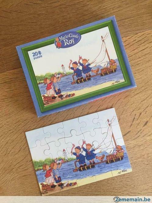puzzle enfants et radeau, 20 pieces (Marie Claude Roy), Kinderen en Baby's, Speelgoed | Kinderpuzzels, Gebruikt, Ophalen