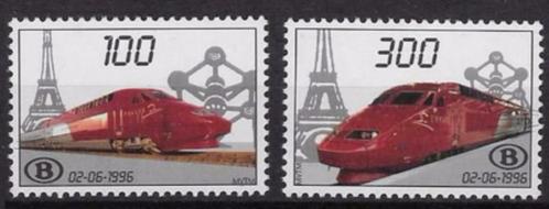 TRV1/2 Postzegels Thalys Belgische spoorweg, Postzegels en Munten, Postzegels | Europa | België, Frankeerzegel, Treinen, Postfris