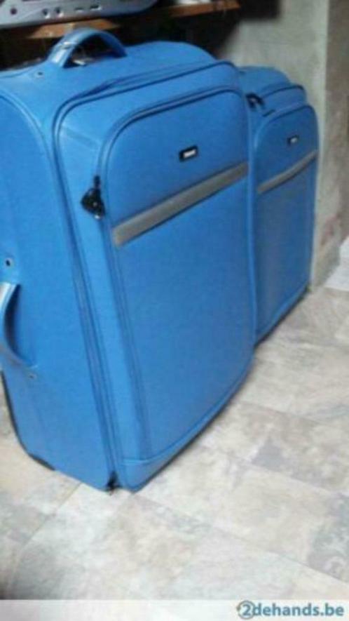 set van 2 vakantiekoffers (trolleys), Handtassen en Accessoires, Koffers, Gebruikt, Zacht kunststof, 70 cm of meer, 45 tot 55 cm