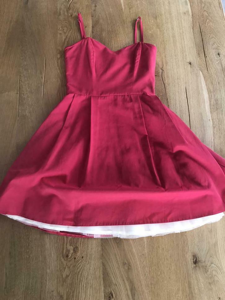 Gala jurk felroze, Kleding | Dames, Jurken, Maat 38/40 (M), Ophalen of Verzenden