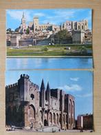 2 oude postkaarten Avignon  Pausenpaleis le palais des papes, Collections, France, Enlèvement ou Envoi