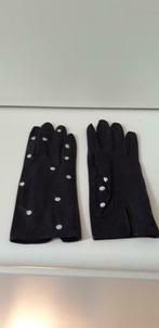 Lederen handschoenen,blauw leder,witte bolletjes, 1980/90,, Kleding | Dames, Mutsen, Sjaals en Handschoenen, Handschoenen, Nieuw
