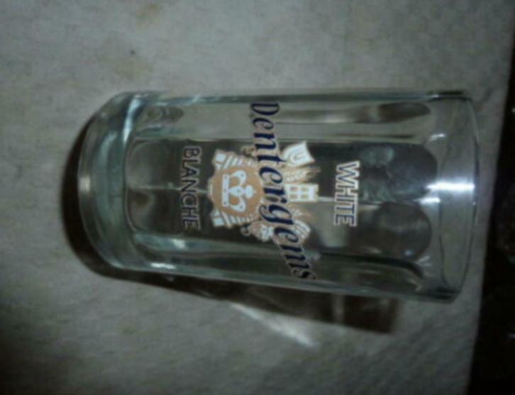 #E bier glas / pul DENTERGEMS White Blanche 0,25L Brij. Riva, Verzamelen, Glas en Drinkglazen, Nieuw, Bierglas, Ophalen of Verzenden