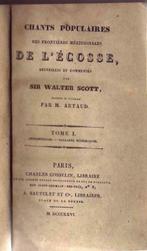 Walter Scott, Chants populaires de l'Écosse T. I-II (1826), Antiek en Kunst, Ophalen of Verzenden, Walter Scott