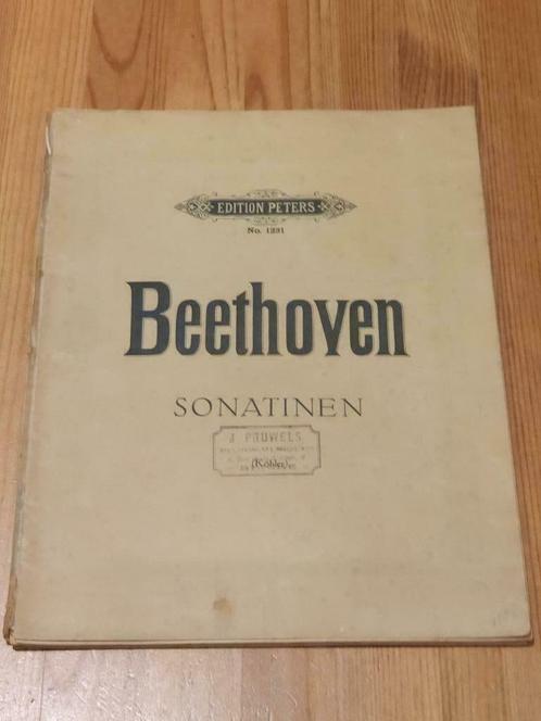 Partitions : Sonatinen Beethoven N1231, Muziek en Instrumenten, Bladmuziek, Gebruikt, Les of Cursus, Klassiek, Piano, Ophalen of Verzenden