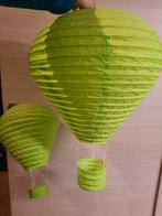 2 groene papieren luchtballonnen, Zo goed als nieuw, Ophalen