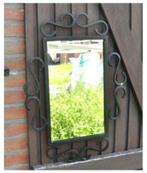 §  miroir en fer forgé, Antiquités & Art, Enlèvement ou Envoi, Rectangulaire, Moins de 50 cm, Moins de 100 cm