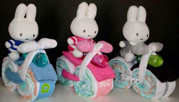 Luiertaart Brommer, Kinderen en Baby's, Kraamcadeaus en Geboorteborden, Nieuw, Kraamcadeau, Ophalen