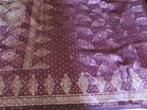 Indische sari, Kleding | Dames, Maat 38/40 (M), Overige typen, Bruin, Nieuw