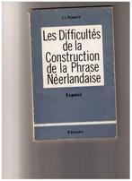 Les difficultés de la construction de la phrase neerlandaise, Livres, Enlèvement ou Envoi, Utilisé, Néerlandais, J.L. Pauwels