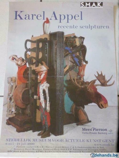 Affiche:Karel Appel Recente sculpturen, Antiek en Kunst, Kunst | Beelden en Houtsnijwerken, Ophalen of Verzenden
