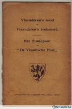Vlaanderen's nood en Vlaanderen's toekomst, Antiek en Kunst, Ophalen of Verzenden