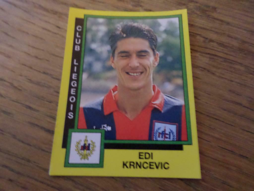 Edi KRNCEVIC (FC Liège) Panini Football Belgique 91 nº192., Collections, Enlèvement ou Envoi, Neuf, Sport