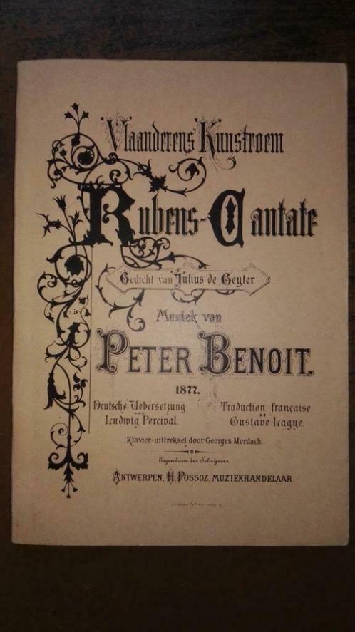 Peter Benoit Rubens-Cantate facsimile klavieruitgave 1877, Boeken, Muziek, Ophalen of Verzenden