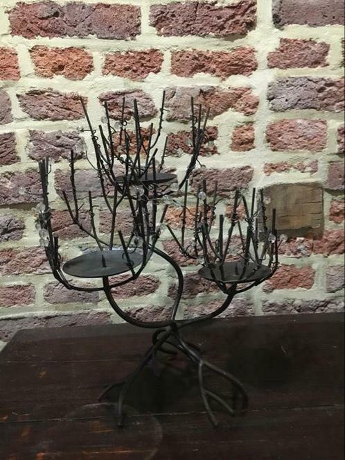 Bougeoir pour 3 bougies en métal représente un arbre, Maison & Meubles, Accessoires pour la Maison | Bougeoirs & Bougies, Comme neuf
