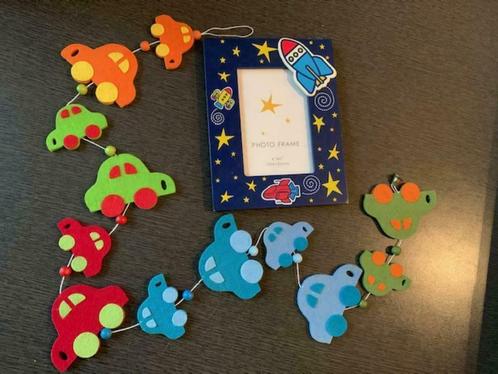 Kinderkamer fotoframe raket met vilten slinger auto's NIEUW!, Kinderen en Baby's, Kinderkamer | Inrichting en Decoratie, Nieuw