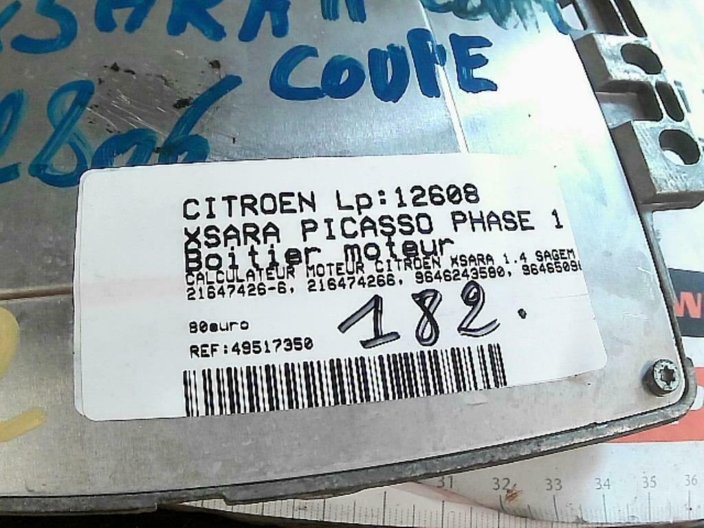Boitier moteur Citroën Xsara Pi 1.6HDi 66kw 9646243580 (182), Ophalen of Verzenden, Gebruikt, Citroën