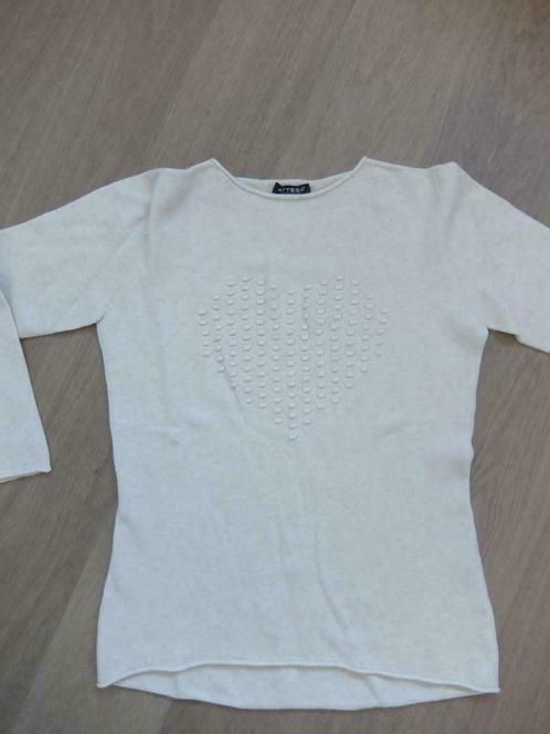 Attesa - Mooie zwangerschapstrui. Maat M, Kleding | Dames, Zwangerschapskleding, Gedragen, Trui of Vest, Maat 38/40 (M), Wit, Ophalen of Verzenden