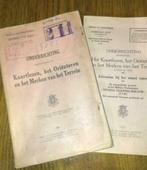 2 oude onderricht boekjes ABL kaartlezen, Verzamelen, Militaria | Algemeen, Ophalen of Verzenden