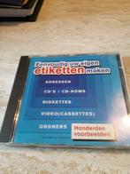 CD-rom 'EENVOUDIG UW EIGEN ETIKETTEN MAKEN', Computers en Software, Ophalen of Verzenden, Nieuw, Intern, Cd
