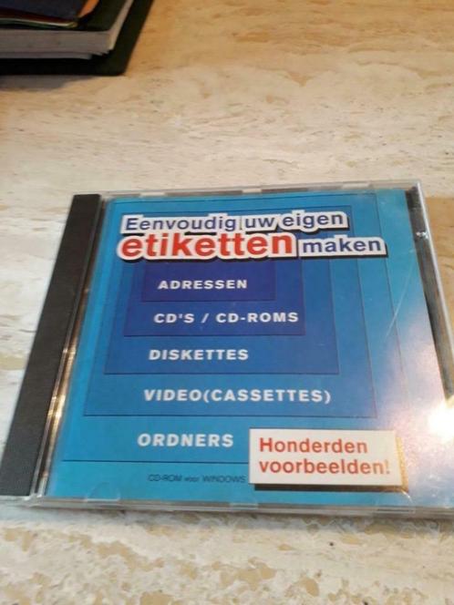 CD-ROM 'CRÉEZ FACILEMENT VOS PROPRES ÉTIQUETTES', Informatique & Logiciels, Disques optiques, Neuf, Interne, Cd, Enlèvement ou Envoi