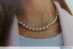 colliers de perles, Bijoux, Sacs & Beauté, Colliers, Comme neuf, Avec pendentif, Enlèvement ou Envoi, Blanc