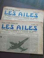 Journal Les Ailes 1945 2 pièces, Comme neuf, Enlèvement ou Envoi