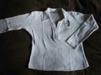 Wit meisjes shirt 'Donaldson' geribbeld, 7jaar (128), Gebruikt, Meisje, Ophalen of Verzenden, Shirt of Longsleeve
