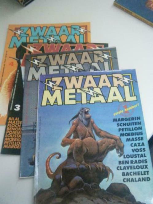 Zwaar Metaal Stripmagazine, 4 nummers, nederlands, Boeken, Stripverhalen, Zo goed als nieuw, Complete serie of reeks, Ophalen
