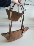 sac bandoulière cuir grainé ocre naturel havane format moyen, Enlèvement ou Envoi, Comme neuf, Sac à bandoulière