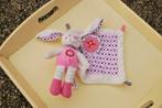Doudou konijn met etiket (NIEUW) - Nicotoy, Kinderen en Baby's, Ophalen of Verzenden, Gebruikt, Konijn